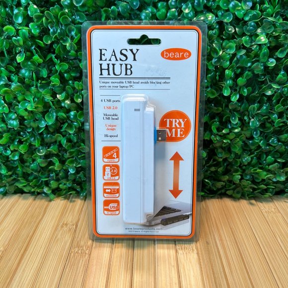 New Easy Hub USB 2.0 HUB Splitter Adds 4 USB 2.0 Hubs - Picture 1 of 11